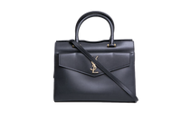 YSL UPTOWN MEDIUM TOTE LEATHER BLACK