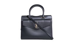 YSL UPTOWN MEDIUM TOTE LEATHER BLACK