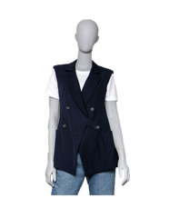 DESAPEGO JULIA FARIA LV LONG NAVY VEST