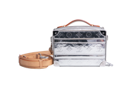 LV HANDLE SOFT TRUNK MONOGRAM MIRROR SILVER