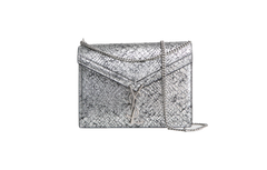 YSL CASSANDRE PYTHON SILVER