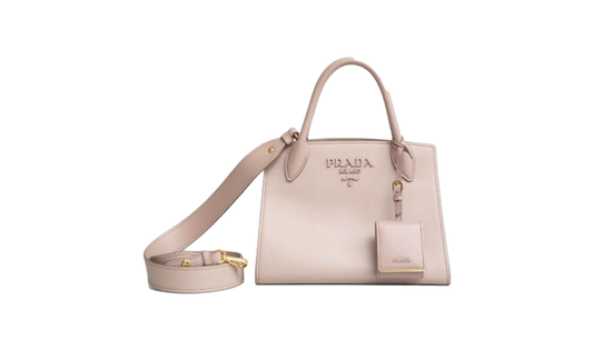 PRADA MONOCHROME TOTE SMALL SAFFIANO CIPRIA