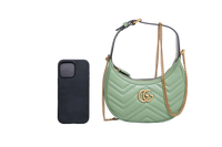 GUCCI HALF MOON GG MARMONT HOBO MINT