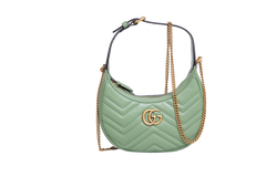 GUCCI HALF MOON GG MARMONT HOBO MINT
