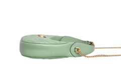 GUCCI HALF MOON GG MARMONT HOBO MINT