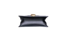 GUCCI SYLVIE SMALL WEB LEATHER BLACK