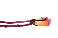 CHLOE C MINI SQUARE EMBOSSED YELLOW AND RED