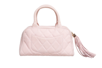 CHANEL BOWLER BAG SMALL CC TASSEL BLUSH