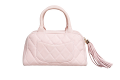 CHANEL BOWLER BAG SMALL CC TASSEL BLUSH