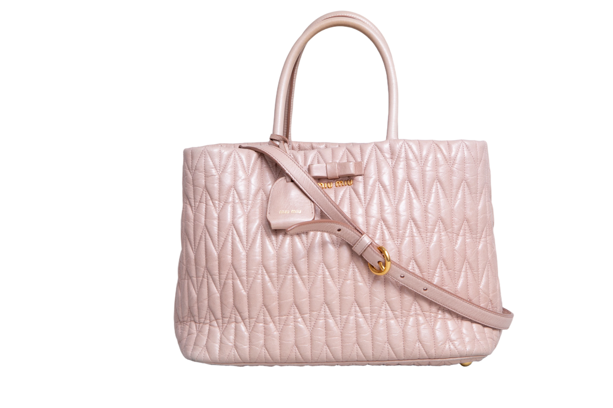 MIU MIU 2WAY MATELASSE AMARANTO