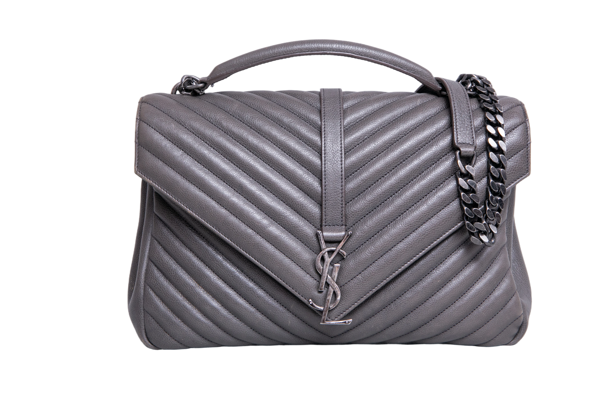 YSL COLLEGE CHEVRON LARGE GRAY