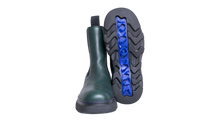 BURBERRY BOOTS ROUND-TOE LEATHER DARK GREEN - 38 BR