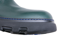 BURBERRY BOOTS ROUND-TOE LEATHER DARK GREEN - 38 BR