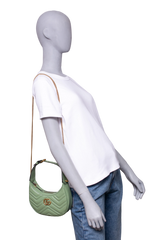 GUCCI HALF MOON GG MARMONT HOBO MINT