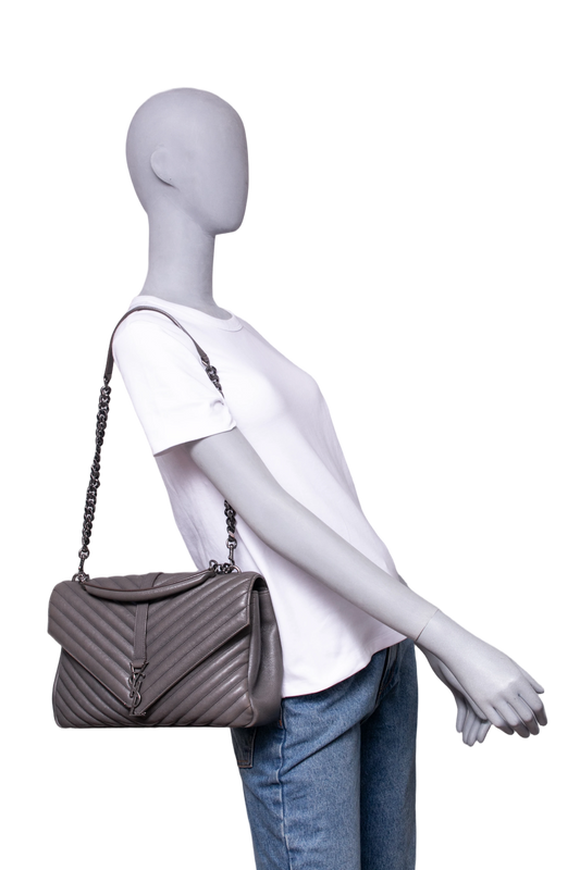 YSL COLLEGE CHEVRON LARGE GRAY