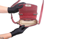 CHLOE C MINI SQUARE EMBOSSED YELLOW AND RED