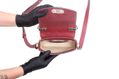 CHLOE C MINI SQUARE EMBOSSED YELLOW AND RED