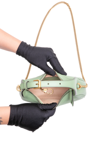 GUCCI HALF MOON GG MARMONT HOBO MINT