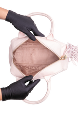 CHANEL BOWLER BAG SMALL CC TASSEL BLUSH