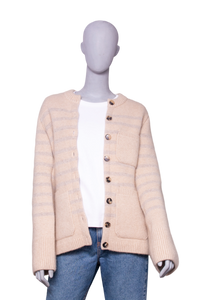 KHAITE CARDIGAN SUZETTE CASHMERE BLEND BUTTER