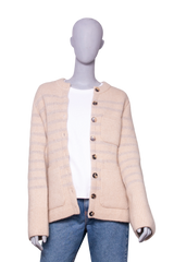 KHAITE CARDIGAN SUZETTE CASHMERE BLEND BUTTER