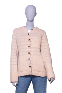 KHAITE CARDIGAN SUZETTE CASHMERE BLEND BUTTER