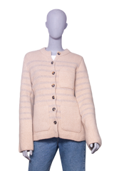 KHAITE CARDIGAN SUZETTE CASHMERE BLEND BUTTER