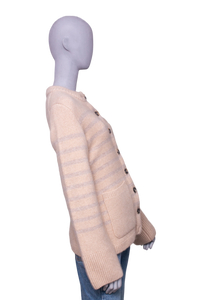 KHAITE CARDIGAN SUZETTE CASHMERE BLEND BUTTER