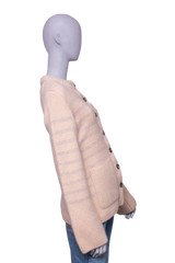KHAITE CARDIGAN SUZETTE CASHMERE BLEND BUTTER