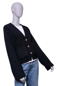 KHAITE CARDIGAN THE SCARLET CASHMERE BLACK