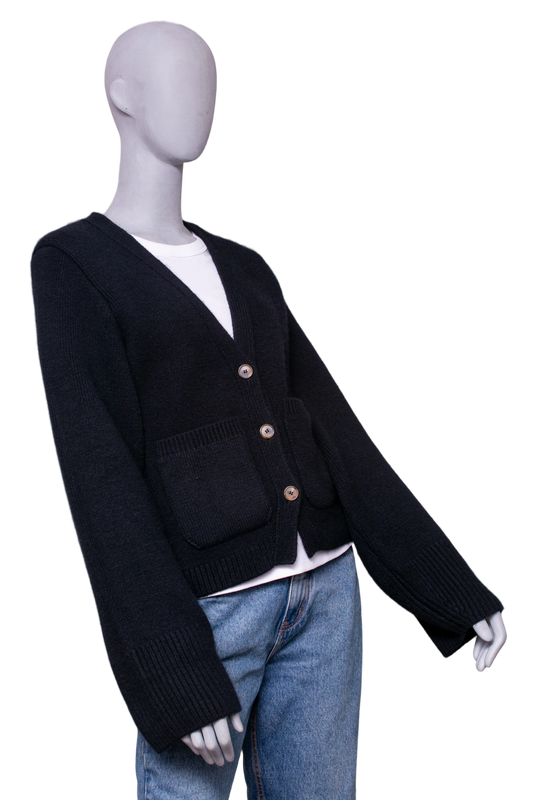 KHAITE CARDIGAN THE SCARLET CASHMERE BLACK