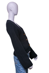KHAITE CARDIGAN THE SCARLET CASHMERE BLACK