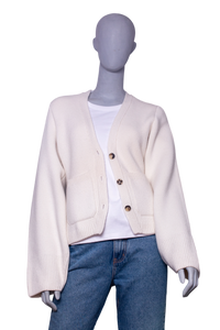 KHAITE CARDIGAN THE SCARLET GLAZE