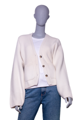 KHAITE CARDIGAN THE SCARLET GLAZE