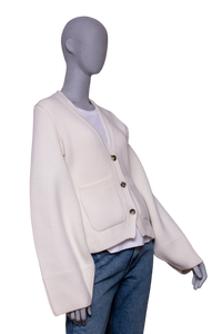 KHAITE CARDIGAN THE SCARLET GLAZE