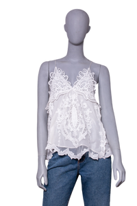 ISABEL MARANT VICTORIA WHITE EMBROIDERED