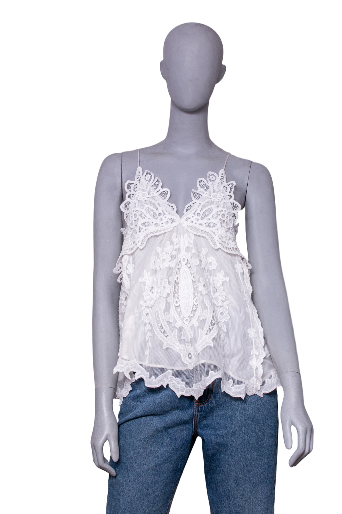 ISABEL MARANT VICTORIA WHITE EMBROIDERED