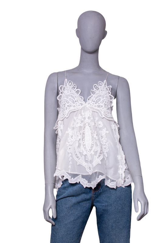 ISABEL MARANT VICTORIA WHITE EMBROIDERED