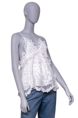 ISABEL MARANT VICTORIA WHITE EMBROIDERED