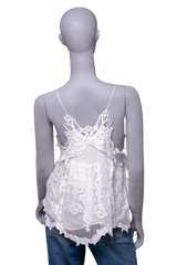 ISABEL MARANT VICTORIA WHITE EMBROIDERED