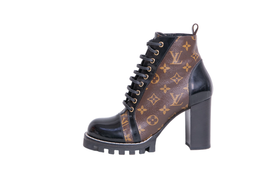 DESAPEGO JULIA FARIA LV ANKLE BOOT STAR TRAIL BRUSHED MONOGRAM - 39 BR