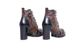 DESAPEGO JULIA FARIA LV ANKLE BOOT STAR TRAIL BRUSHED MONOGRAM - 39 BR