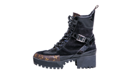 DESAPEGO JULIA FARIA LV ANKLE BOOT LAURÉATE PLATAFORM DESERT SUEDE BLACK - 39 BR