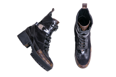 DESAPEGO JULIA FARIA LV ANKLE BOOT LAURÉATE PLATAFORM DESERT SUEDE BLACK - 39 BR