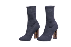 DESAPEGO JULIA FARIA LV ANKLE BOOT SILHOUETTE MONOGRAM/BLACK - 39 BR
