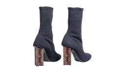 DESAPEGO JULIA FARIA LV ANKLE BOOT SILHOUETTE MONOGRAM/BLACK - 39 BR