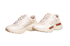 DESAPEGO JULIA FARIA GUCCI SNEAKERS RHYTON WITH LOGO PRINT BEIGE - 39 BR