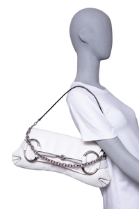 DESAPEGO JULIA FARIA GUCCI HORSEBIT CHAIN MEDIUM SHOULDER WHITE