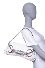 DESAPEGO JULIA FARIA GUCCI HORSEBIT CHAIN MEDIUM SHOULDER WHITE