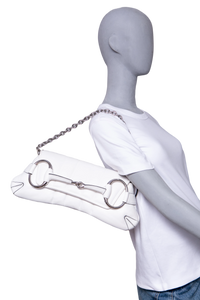 DESAPEGO JULIA FARIA GUCCI HORSEBIT CHAIN MEDIUM SHOULDER WHITE